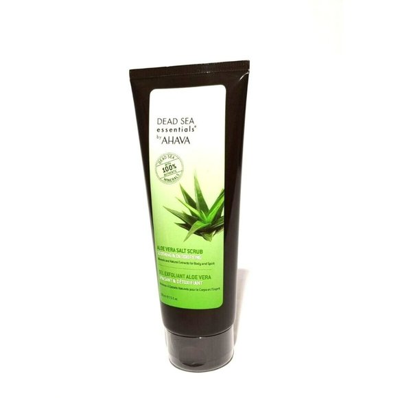 Dead Sea AHAVA Essentials Aloe Vera Salt Scrub, Soothing and Detoxifying 7.5 oz - Picture 5 of 5